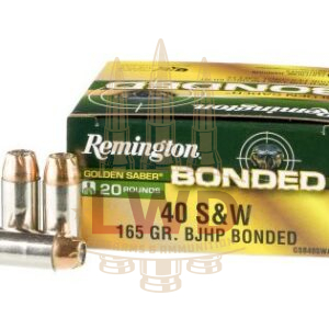 20 Rounds of 165gr BJHP .40 S&W Ammo by Remington