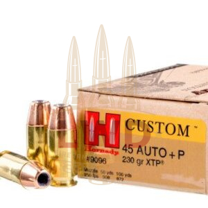 Looking for Self Defense Ammunition? Look no further! Hornady’s XTP line is a custom grade ammunition that has a great reputation among gun enthusiasts for having some of the tightest tolerances in the industry. The renowned XTP bullet provides maximum knock down power. It features jacketed hollow point bullets which are designed to achieve high-impact energy transfer and controlled expansion upon impact. This is +P ammo – please use in approved firearms.
