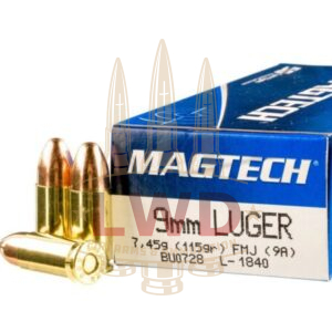 This 9mm Luger (9x19mm) 115 grain full metal case (FMC) Magtech ammunition is a great choice for people who want to spend some time at the range. This ammunition is ideal for plinking, target shooting, and training at the range. If you need high quality, accuracy, and reliability, you can’t go wrong with Magtech. Magtech ammunition is manufactured in Sao Paulo, Brazil using non-corrosive, boxer-primed, reloadable brass cases. Something you might not know is that Magtech produces each component in-house – from the high quality powder to the best primers, it’s all made by Magtech at the same facility. Around the world, Magtech has been a top choice among gun enthusiasts, military, and law enforcement. If it’s good enough for 20 national law enforcement agencies, we think you’ll be happy with the performance. Full metal case ammo is very similar to full metal jacket ammunition. The expected muzzle velocity is 1135 feet per second, so you know you’re not compromising quality for affordability. This ammo packs the big punch you would want from any 9mm round. This case comes with 20 boxes, each with 50 rounds. You can buy this ammunition with confidence, since Magtech has been around for more than 80 years. Thanks to exceptionally high quality standards this ammo performs as expected every time. 1000 Rounds of 115gr FMC 9mm Ammo by Magtech