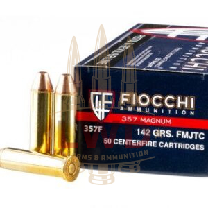50 Rounds of 142gr FMJTC .357 Mag Ammo by Fiocchi