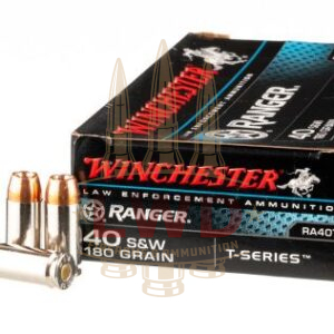 50 Rounds of 180gr JHP .40 S&W Ammo by Winchester – Law Enforcement Trade-In