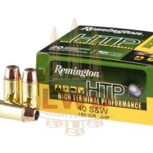 500 Rounds of 180gr JHP .40 S&W Ammo by Remington