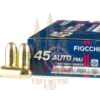 This 45 ACP round from Fiocchi features a small pistol primer instead of the traditional large pistol primer but it’s just as reliable as the large pistol primed version thanks to modern day priming technology. Other well known brands such as Blazer Brass (owned and operated by ATK) have started loading their standard 45 ACP ammo with small pistol primers as well to help keep costs down. This ammunition functions great and through the use of the more cost effective primer, it is available at a lower price point. This ammunition is new production, non-corrosive; in boxer-primed, re-loadable brass cases.