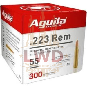 Aguila 223 Rem Ammunition 1E223108 55 Grain Full Metal Jacket Bulk Pack 300 Rounds