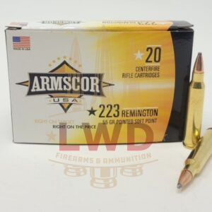Armscor 223 Rem Ammunition 55 Grain Soft Point 20 rounds