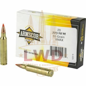 Armscor 223 Rem Ammunition ARM2235N 55 Grain VMAX 20 Rounds