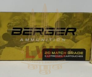 Berger 223 Remington Ammunition BER23020 73 Grain Boat Tail Target 20 Rounds