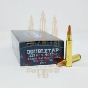 DoubleTap 223 Remington Ammunition DTAP223SCHP 62 Grain DT Lead Free SC Hollow Point 20 Rounds