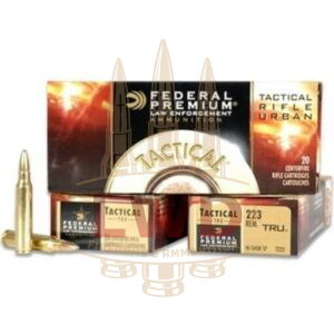 Federal 223 Remington Tactical Rifle Urban T223A Hi-Shok 55 gr SP 20 rounds