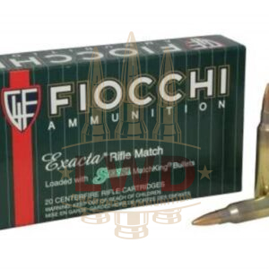 Fiocchi 223 Remington Exacta Ammunition FI223MKD 77 Grain MatchKing BTHP 20 rounds