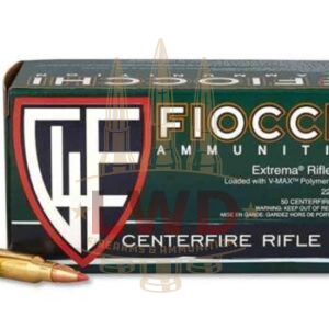 Fiocchi 223 Remington Extrema Ammunition FI223HVA50 50 Grain V-MAX 1000 rounds