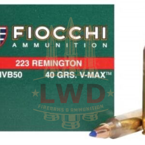 Fiocchi 223 Remington Extrema Ammunition FI223HVB50 40 Grain V-MAX 50 rounds