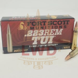 Fort Scott Munitions 223 Rem Ammunition FSM223040SCV2 40 Grain Solid Copper Spun 20 Rounds