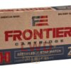 Hornady 223 Remington Military Grade Ammunition Frontier FR 68 Grain Boat Tail Hollow Point Match 20 Rounds