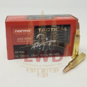 Norma Tactical 223 Rem Ammunition NORMA2422028 55 Grain Full Metal Jacket 30 Rounds