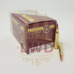 Precision One 223 Rem Ammunition PONE1431 62 Grain M855 Steel Core Full Metal Jacket 50 Rounds