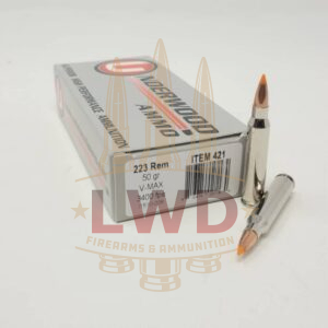 Underwood 223 Rem Ammunition UW421 50 Grain V-Max Ballistic Tip 20 Rounds